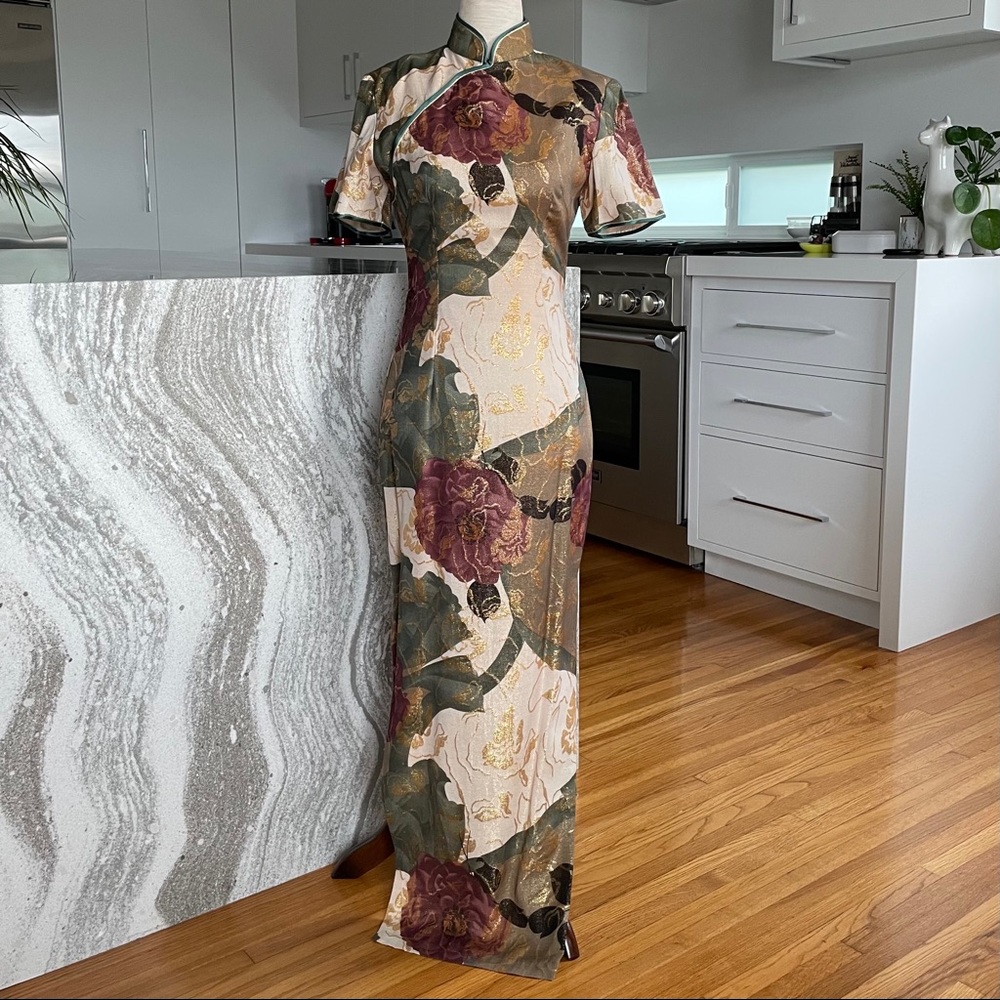 Custom made silk dress